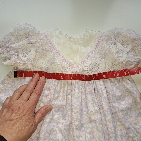 Vintage 12 Mo. Adorable Lily Lace Infants Dress Very Nice Condition Easter - Picture 9 of 12